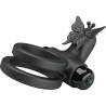 Pretty love - doble anilo vibrador con estimulador negro - 6