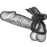 Pretty love - doble anilo vibrador con estimulador negro - 7