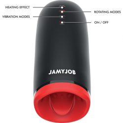Jamyjob - spin-x masturbador con rotación y función calor