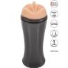 Hot Bombshell To Go de pie junto a los iconos de la marca