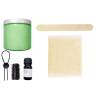 Contenido del kit Cloneboy: silicona verde luminosa, molde, palito, anillo y funda