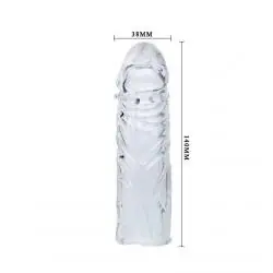 Funda lila para el pene en silicona adaptable 13cm Funda lila para el pene en silicona adaptable 13cm