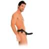 Fetish Fantasy arnés hueco vibrador negro, puesto por un modelo