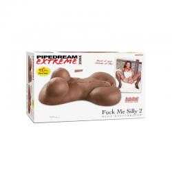 Extreme toyz fuck me silly 2 torso femenino negra extra real