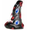 Envase transparente del dildo All Black de 13 cm