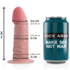 Rockarmy dual density tiger dildo realista 14cm - 1
