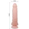 Baile super dildo realistico natural 21.5 cm - 4
