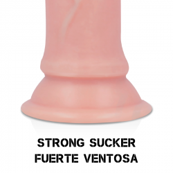 Funda rosa silicona con puntos estimulantes 14.2 cm BAILE FOR HIM - 4