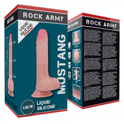 Rockarmy liquid silicone dildo premium mustang 18cm