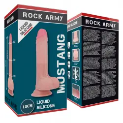 Rockarmy liquid silicone dildo premium mustang 18cm