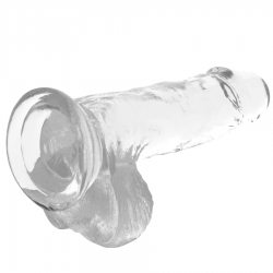 Xray clear dildo realista transparente 15.5cm x 3.5cm