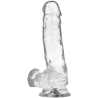 Xray clear dildo realista transparente 18.5cm x 3.8cm - 2