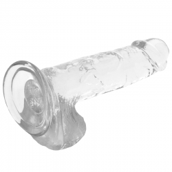 Xray clear dildo realista transparente 20cm x 4.5cm