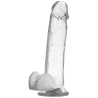 Dildo Xray Clear de 22 cm de frente
