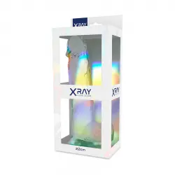 Xray clear dildo realista transparente 22cm x 4.6cm Xray clear dildo realista transparente 22cm x 4.6cm