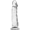 Dildo Xray Clear de 19 cm de frente