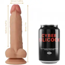 Cyber silicock jude realistico silicona liquida 18cm