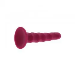 Get real - ribbed dong 12 cm rojo