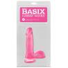 Blíster del dildo Basix Rubber Works rosa