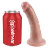 King Cock 6 pulgadas claro junto a una lata