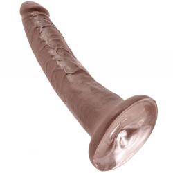 King cock 7" pene negro 17.8 cm