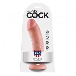 King cock 8" pene natural 20.3 cm