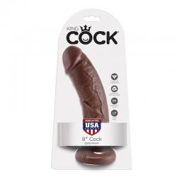 King cock 8" pene marron 20.3 cm