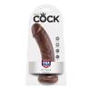 King cock 8" pene color marron 20.3 cm - 2