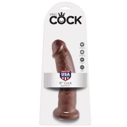 King cock 9" pene marron 22.9 cm