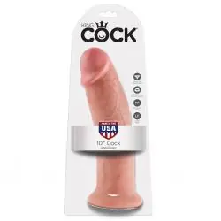 King cock 10" pene natural 25.4 cm King cock 10" pene natural 25.4 cm