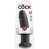 King cock 10" pene color negro 25.4 cm - 2