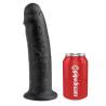 King cock 10" pene color negro 25.4 cm - 3