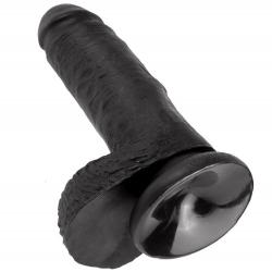 King cock 7" pene realistico negro 17.8cm