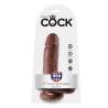 Blíster del King Cock 7 con testículos color chocolate