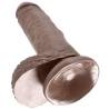 Ventosa del King Cock 7 con testículos chocolate vista desde abajo