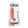 Blíster del King Cock 8 pulgadas con testículos claro