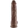 King Cock 10 pulgadas marrón visto de frente