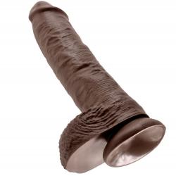 King cock 10" pene realistico marron 26.5 cm