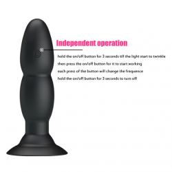 Pretty love plug vibrador y rotación por control remoto