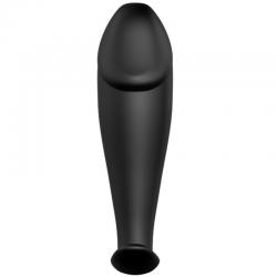 Pretty love plug anal silicona forma pene y 12 modos vibracion - negro
