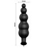Pretty love plug anal silicona estimulacion extra y 12 modos vibracion - negro - 5