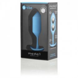 B-vibe snug plug anal 3 azul cielo