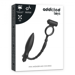 Addicted toys plug anal con anillo vibrador