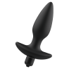 Addicted toys  masajeador plug anal con vibración negro - 3