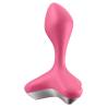 Satisfyer Game Changer plug vibrador rosa en vista frontal