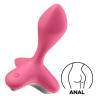 Satisfyer Game Changer rosa con base ancha y botón de control