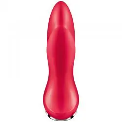 Satisfyer rotator plug 1+ plug vibrador app - rojo