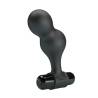 Mr play - plug anal vibrador de silicona negro - 4