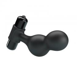 Mr play - plug anal vibrador de silicona negro