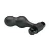 Mr play - plug anal vibrador de silicona negro - 6